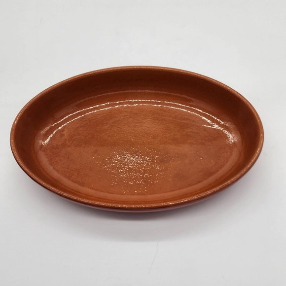 Italian Pottery Red Oval Casserole - Picture 2 of 6